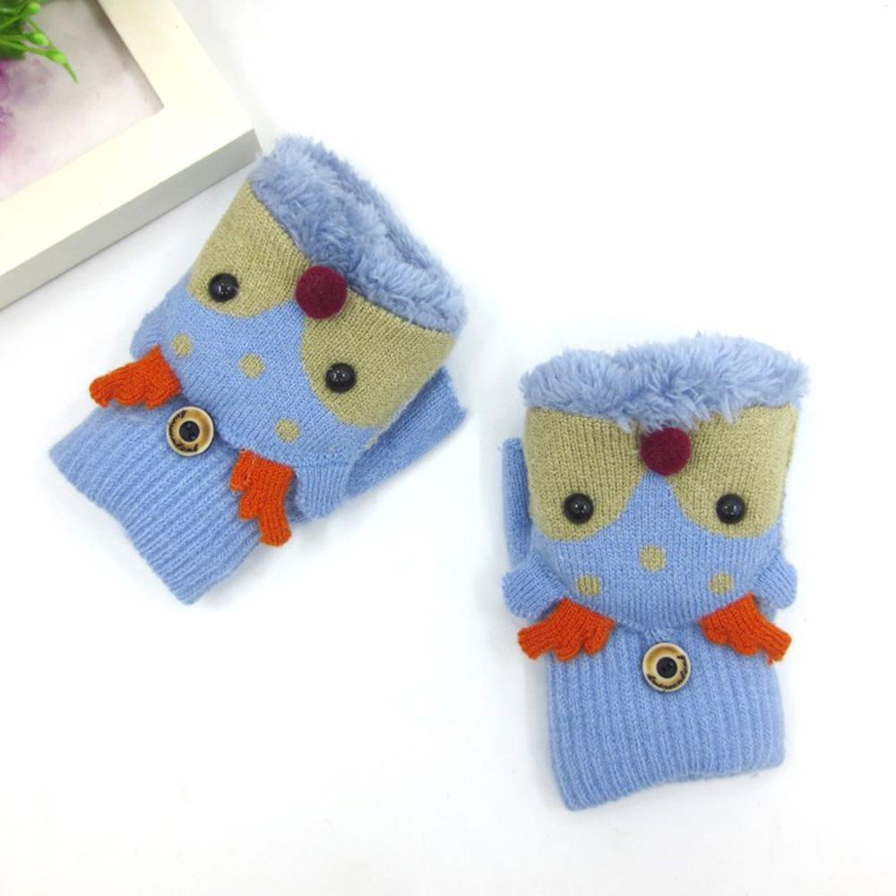 Găng Tay Chất Liệu Dày Dặn Ấm Áp Dễ Thương MIHAN1 Cho Bé 3-7 Tuổi