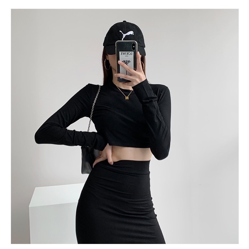 Set áo váy ôm body thể thao Ulzzang