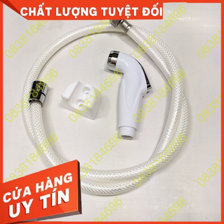 Vòi xịt vệ sinhcò âm Thái đẹp, lõi Thau bền đẹp, Dây dài 120cm nước ra mịn