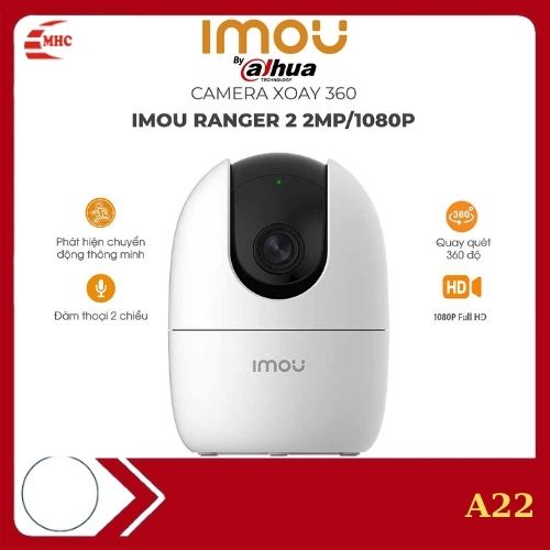 Camera wifi không dây Imou A22 chính hãng/ theo dõi chuyển động/  hồng ngoại/ đàm thoại/ cảnh báo chuyển động