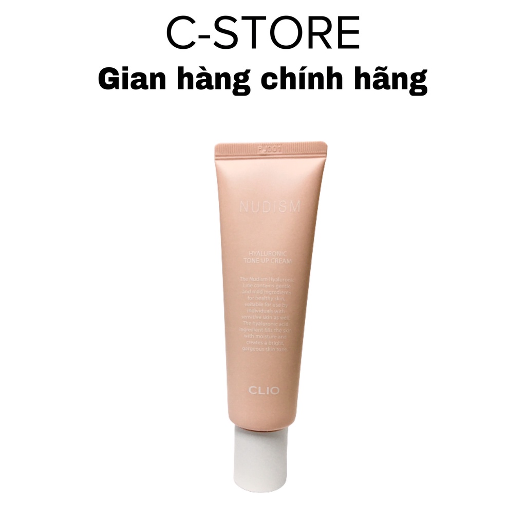 Kem dưỡng trắng da Clio Nudism Hyaluronic Tone-Up Cream da mịn, tươi sáng - CSTOREVN