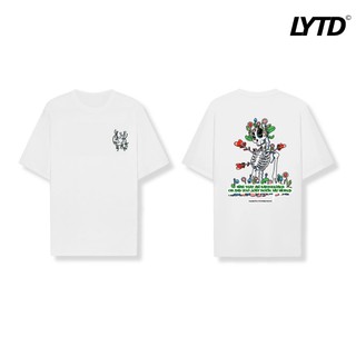 Áo Thun Unisex LYTD Fall In Love Oversize Trắng/Đen