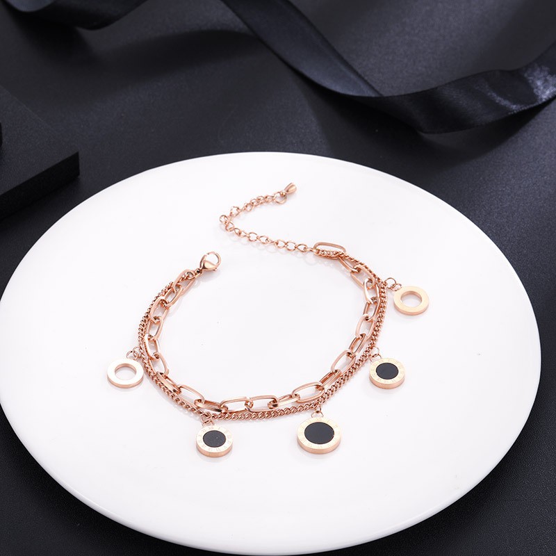 Vòng Tay Thép Titan Mặt Hình Vỏ Sò Khắc Số La Mã Phong Cách Âu Mỹ Thời Trang Cho Nữ | BigBuy360 - bigbuy360.vn