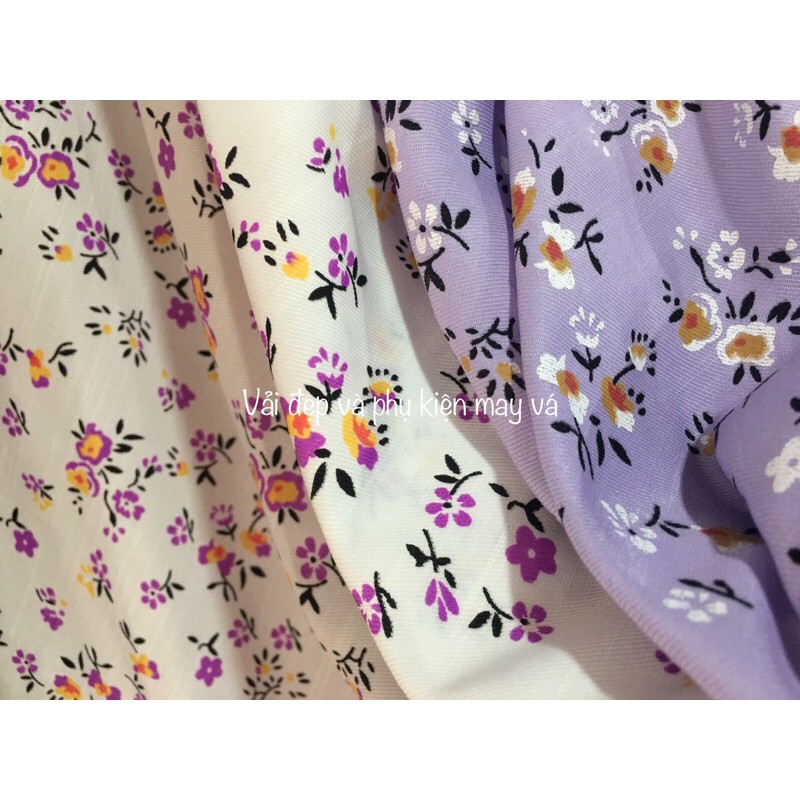 Vải Đũi Hoa Nhí chất mát và đẹp