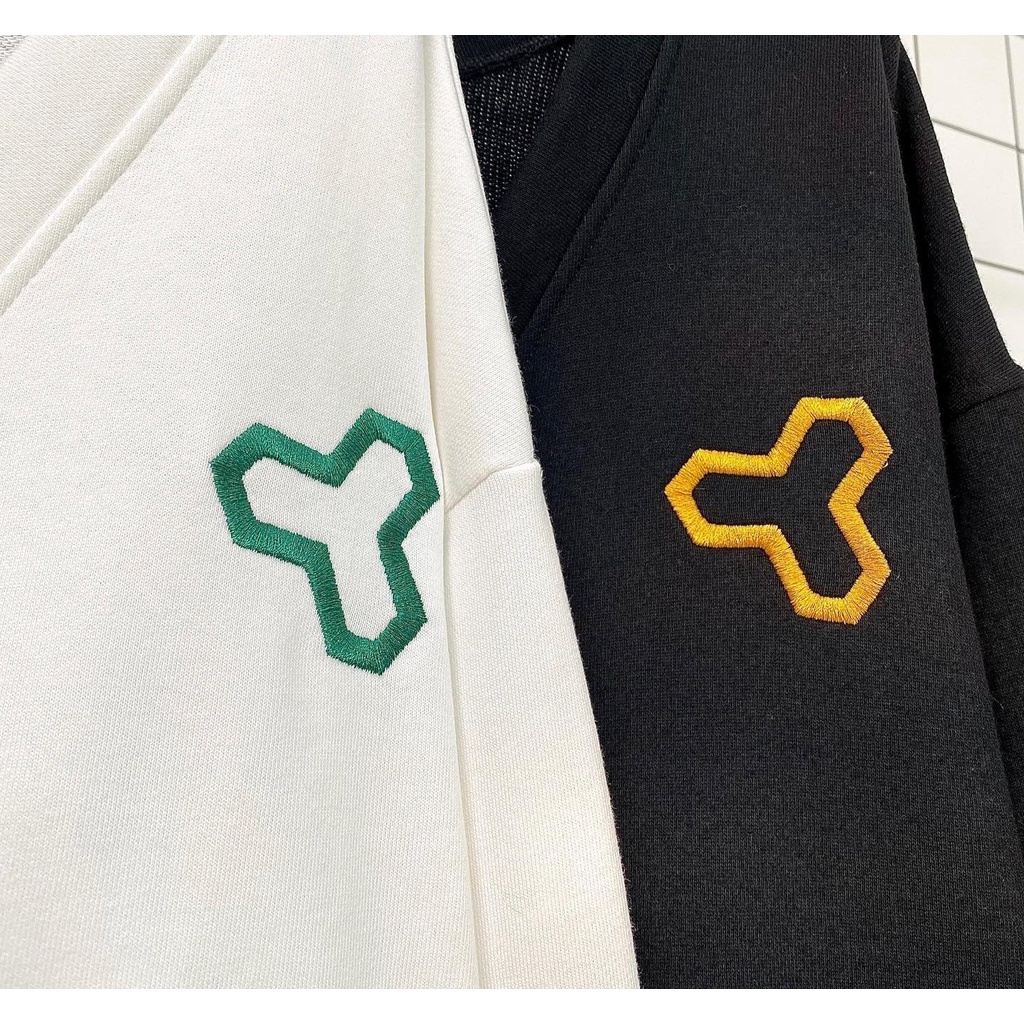 Áo Khoác Cardigan LIBE Form Rộng màu ĐEN/TRẮNG form Nam Nữ Unisex Vải Nỉ Chân Cua Dày Dặn