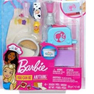 Bộ Dụng Cụ Nấu Ăn Làm Bánh Cho Búp Bê Barbie You Can Be Anything Ori Mattel - Ghk38