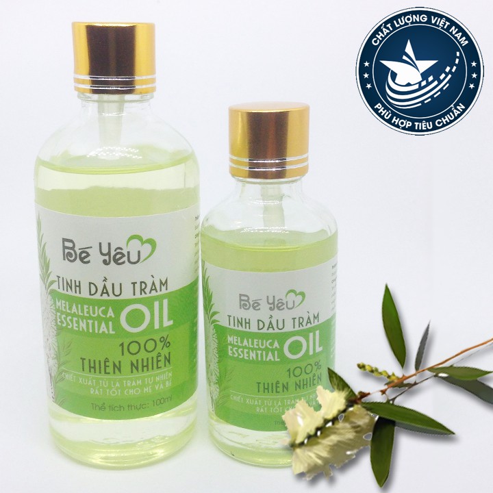 Tinh dầu tràm Huế nguyên chất 100% cho mẹ và bé (Thương hiệu Bé Yêu)