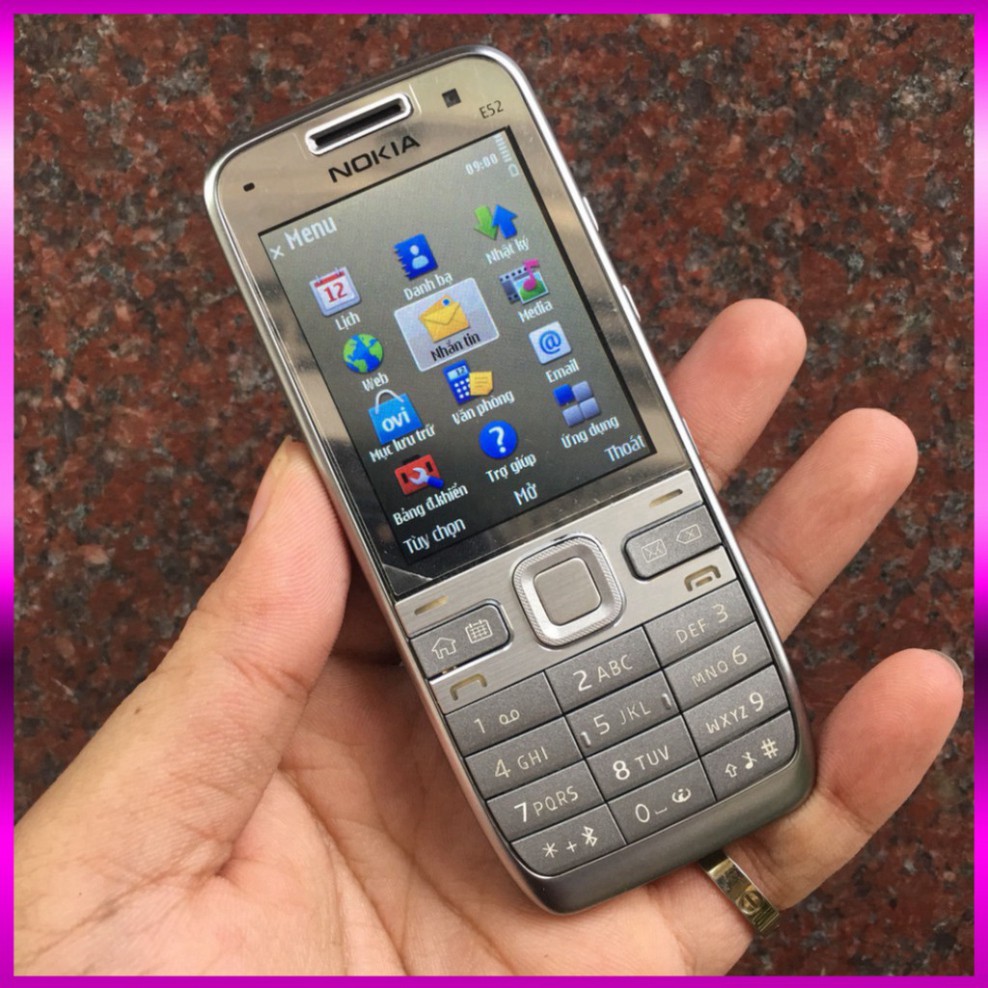 GIẢM GIÁ Điện Thoại Nokia E52 Chính Hãng Bảo Hành 12 Tháng Nắp Lưng Nhôm Có 3G WiFi GIẢM GIÁ