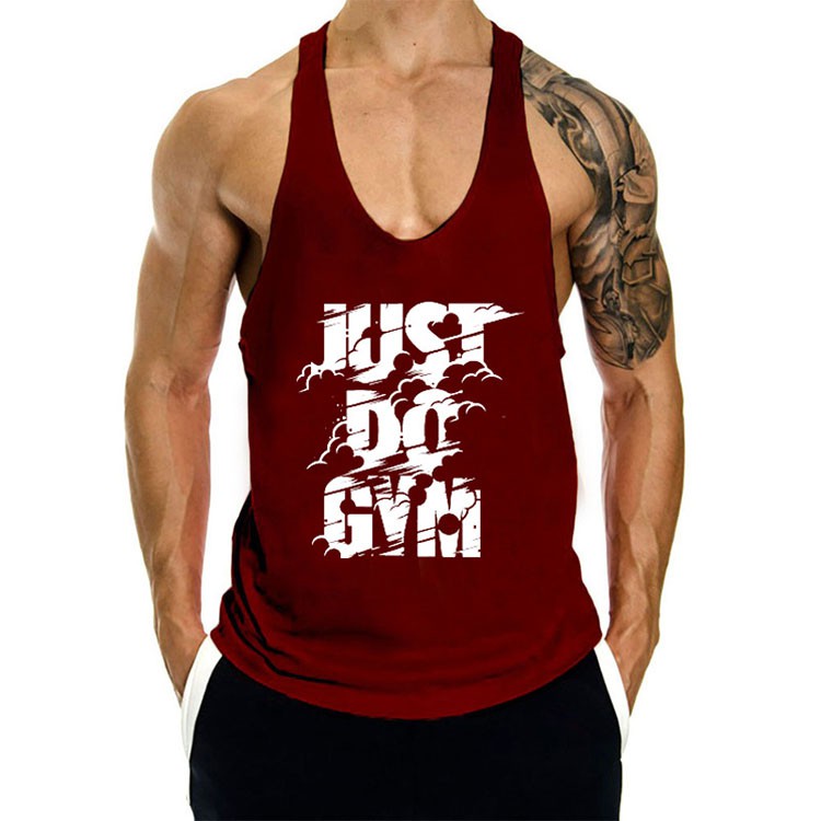 [ GIÁ HỦY DIỆT ] Áo Tập Gym Nam Just Do Gym - Áo Tập Gym 3 Lỗ Vải Cotton cao cấp