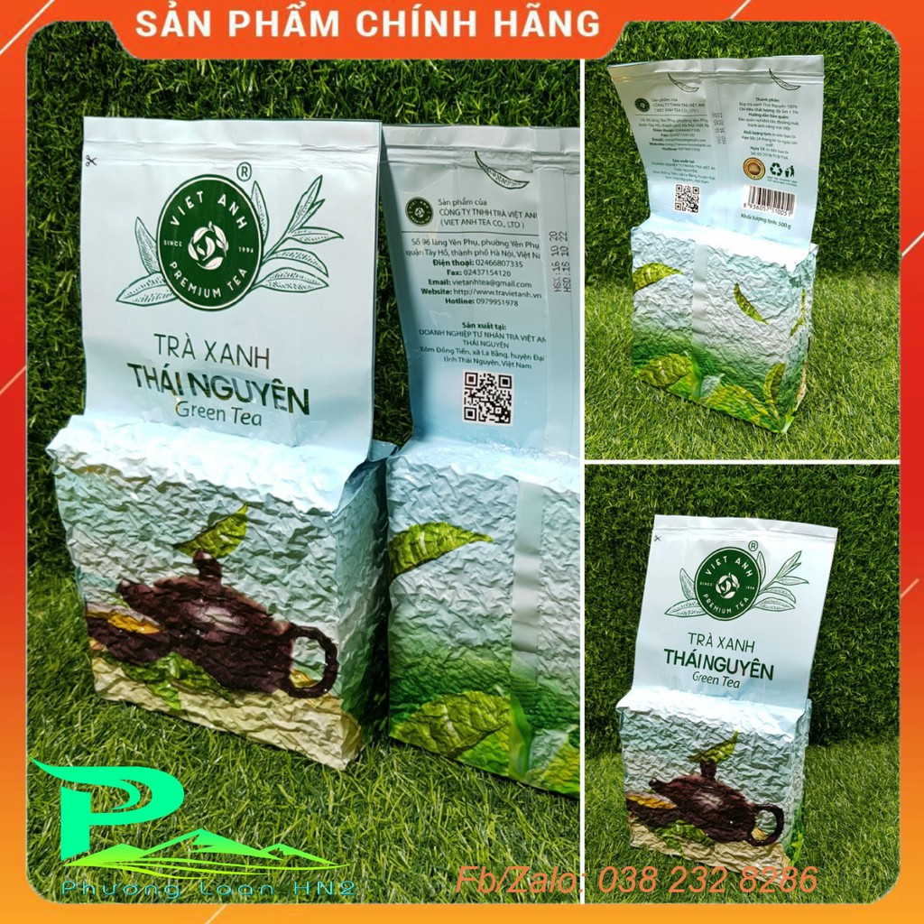 Chè xanh Thái Nguyên gói 500g Việt Anh