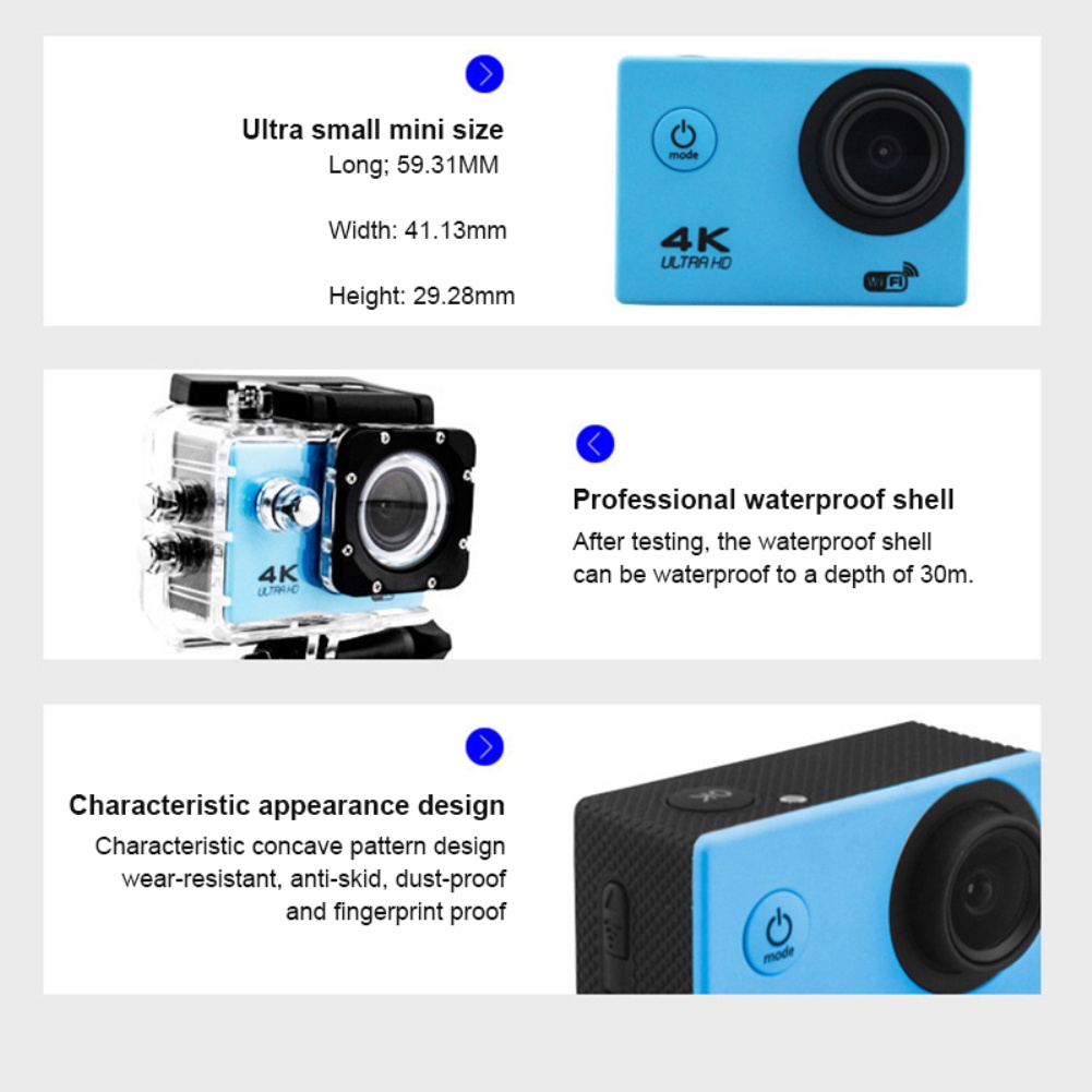 Camera hành trình HD 4K DV WIFI chống thấm nước
 | BigBuy360 - bigbuy360.vn