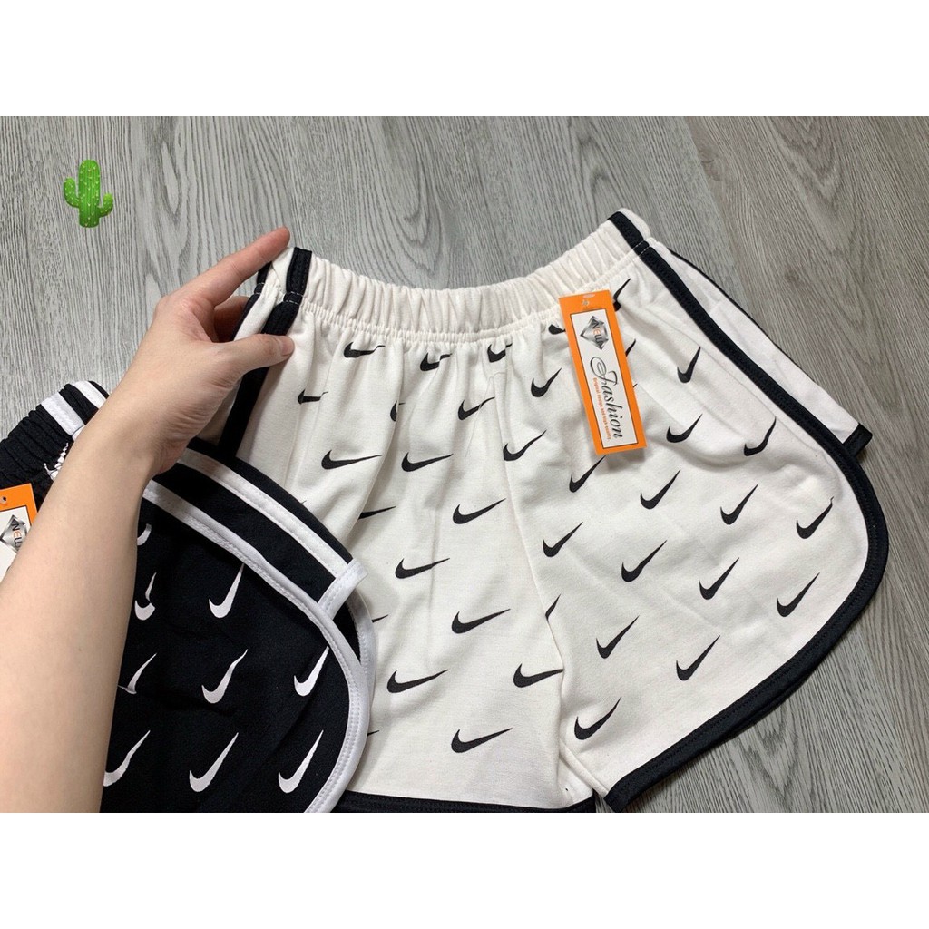 Quần đùi in hình dấu móc toàn quần cực hot , chất thun da cá mềm mịn