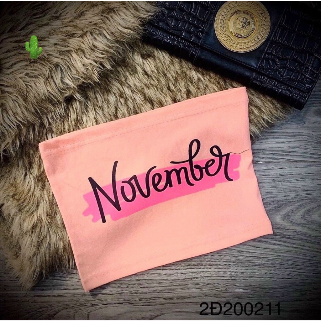 Áo ống áo quây thun borip chữ September