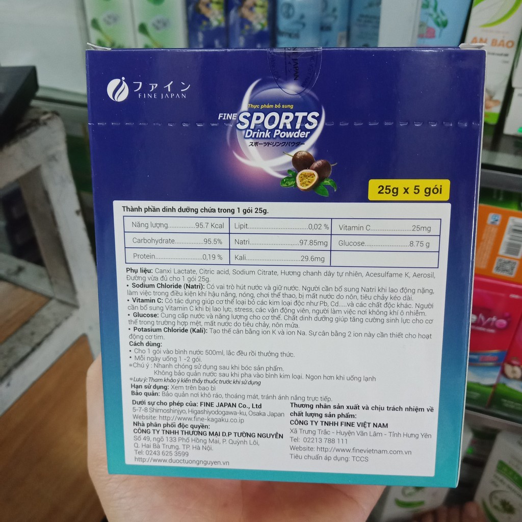 Nước Uống Bù Điện Giải - Fine Sport Drink Powder