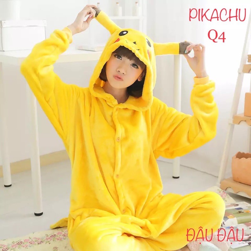 COMBO BỘ PIKACHU + DÉP MÓNG THÚ / DÉP PIKACHU | BigBuy360 - bigbuy360.vn