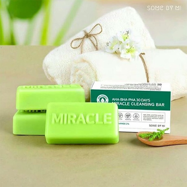 Xà Phòng giảm Mụn Some By Me AHA - BHA - PHA 30 Days Miracle Cleansing Bar