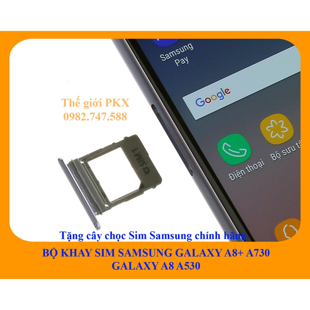 [Mã ELORDER5 giảm 10k đơn 20k] Bộ khay sim Samsung Galaxy A8+ | A8 2018 chính hãng A730 A530