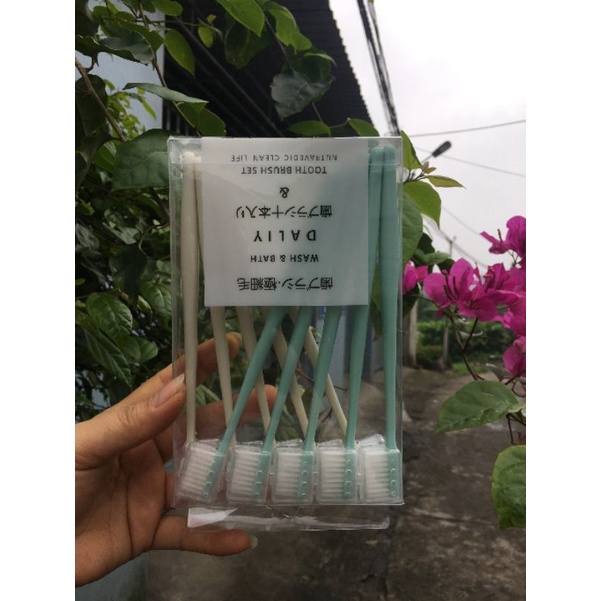 Set 10 bàn trải đánh răng nhật daliy