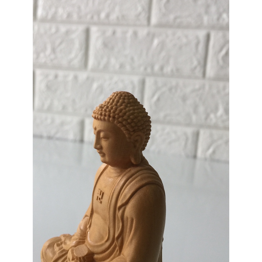 Tượng Phật A DI ĐÀ Để ô tô ( gỗ Hoàng Dương )- Đồ thờ Tịnh Phương