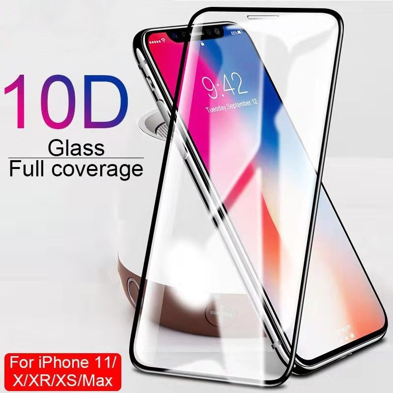 Kính Cường Lực 10D Bảo Vệ Màn Hình Cho Iphone 6 6s 7 8 Plus X Xr Xs Max 11 11 Pro 11 Pro Max 12 Pro 12 Pro Max Ds55