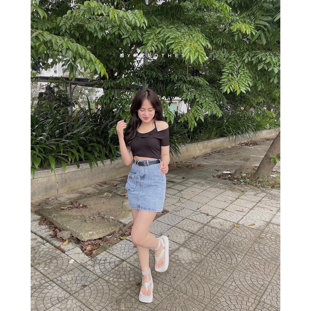 ✿ ÁO CROP CỔ YẾM ✿