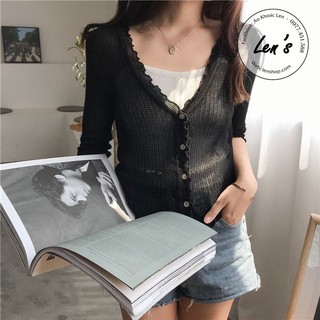 ÁO KHOÁC MỎNG VIỀN BÈO