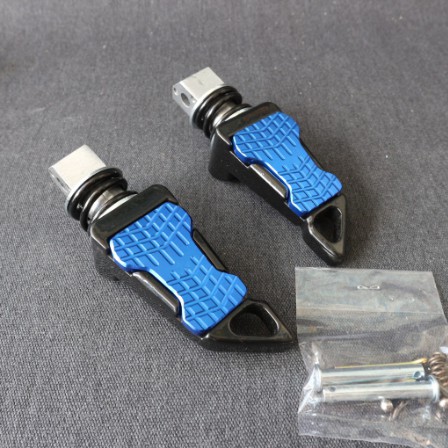 GÁC CHÂN SAU  CỐT 6 LY BẰNG NHÔM CNC CHO VARIO, CLICK, AB125, SH... NHIỀU MÀU SẮC ĐẸP MẮT