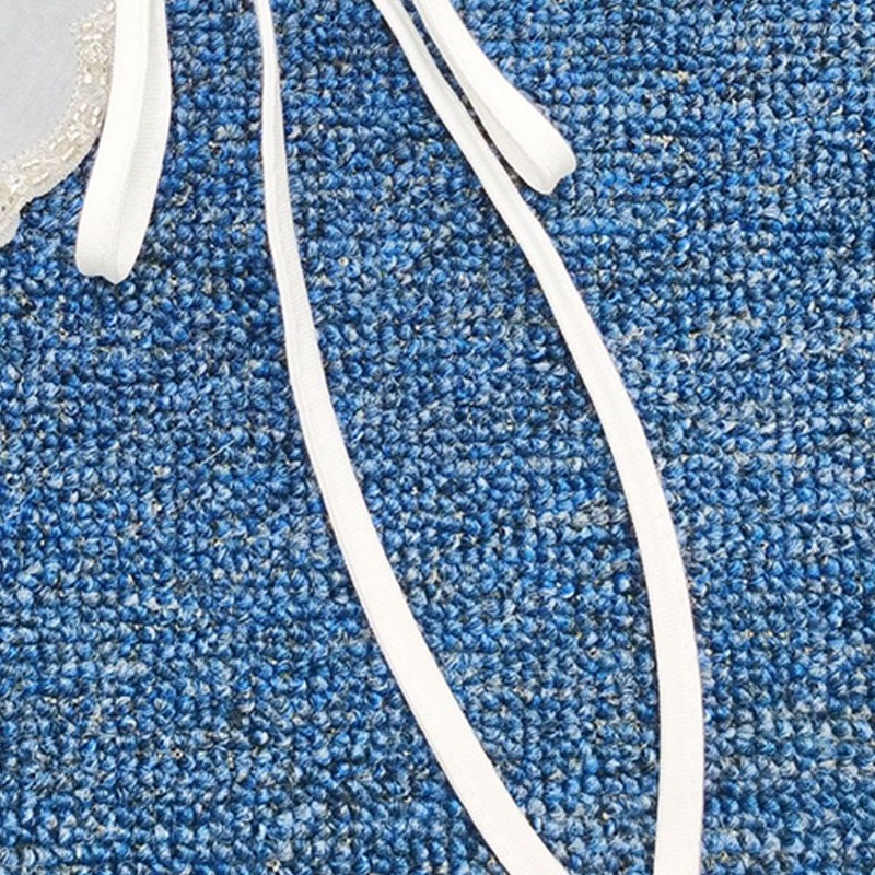 Cổ áo giả thắt dây màu trắng xuyên thấu cho nữ
 | BigBuy360 - bigbuy360.vn