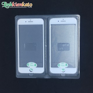 Kính ép iphone 8 plus trắng đen có sẳn ron keo