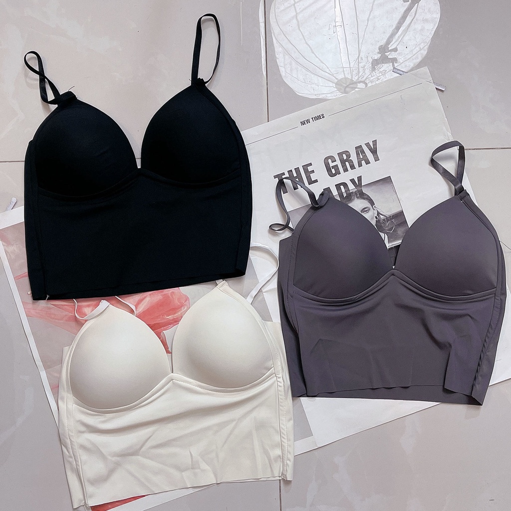 Áo Lót Lụa Mỏng Không Gọng Thép Cho Nữ