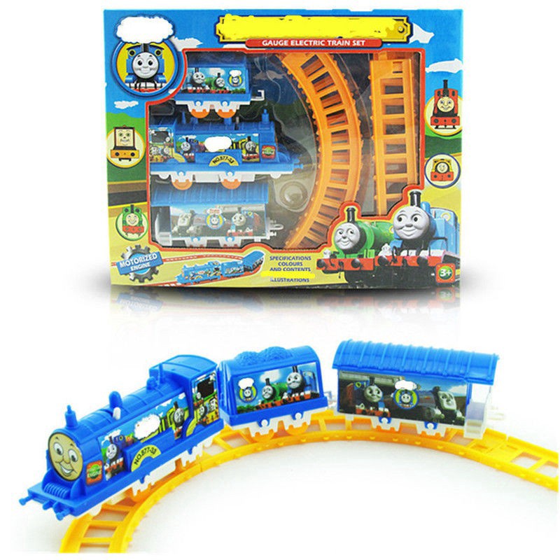 Bộ đồ chơi tàu chạy điện theo đường ray cà chua cho bé trai lego