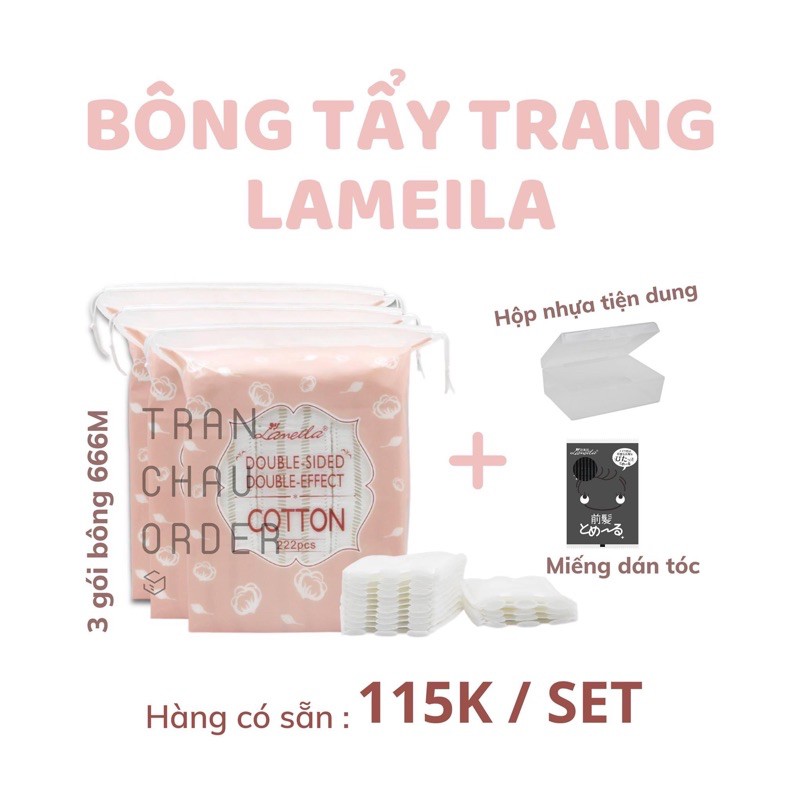 CÓ SẴN - Bông tẩy trang Lameila & Lilly Bell chính hãng