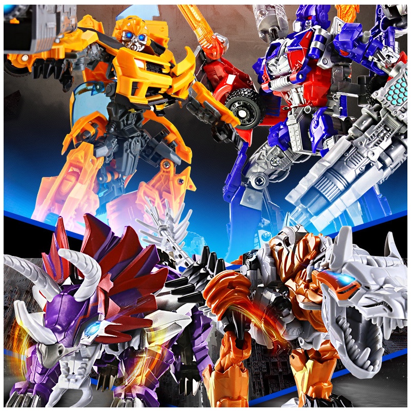 Đồ chơi xe lắp ráp Robot biến hình Transformer Optimus Prime - Bumblebee ô tô cho bé trẻ em Gôn đồ chơi