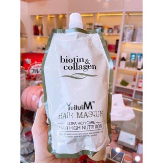 Hấp, ủ tóc siêu phục hồi Biotin & Colagen,500ml