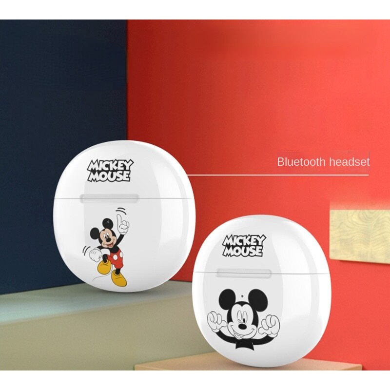 DISNEY Tai Nghe Nhét Tai Bluetooth Không Dây Chất Lượng Cao Giảm Tiếng Ồn Phong Cách Thể Thao