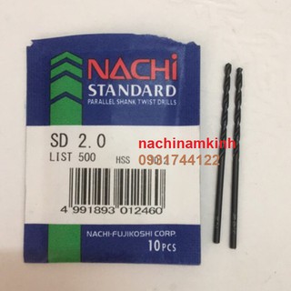 mũi khoan nachi 2.0mm đến 2.9mm 1 mũi
