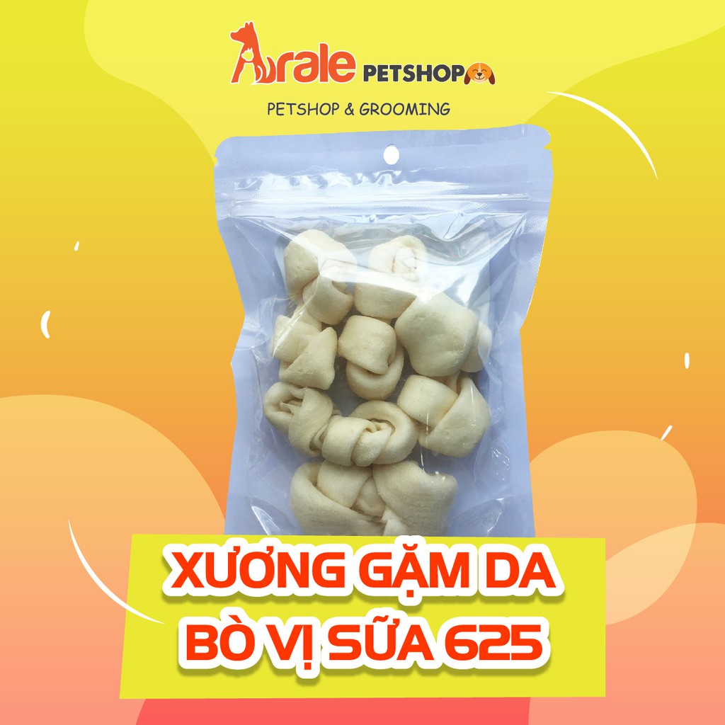 XƯƠNG GẶM DA BÒ CHO CHÓ VỊ SỮA 767