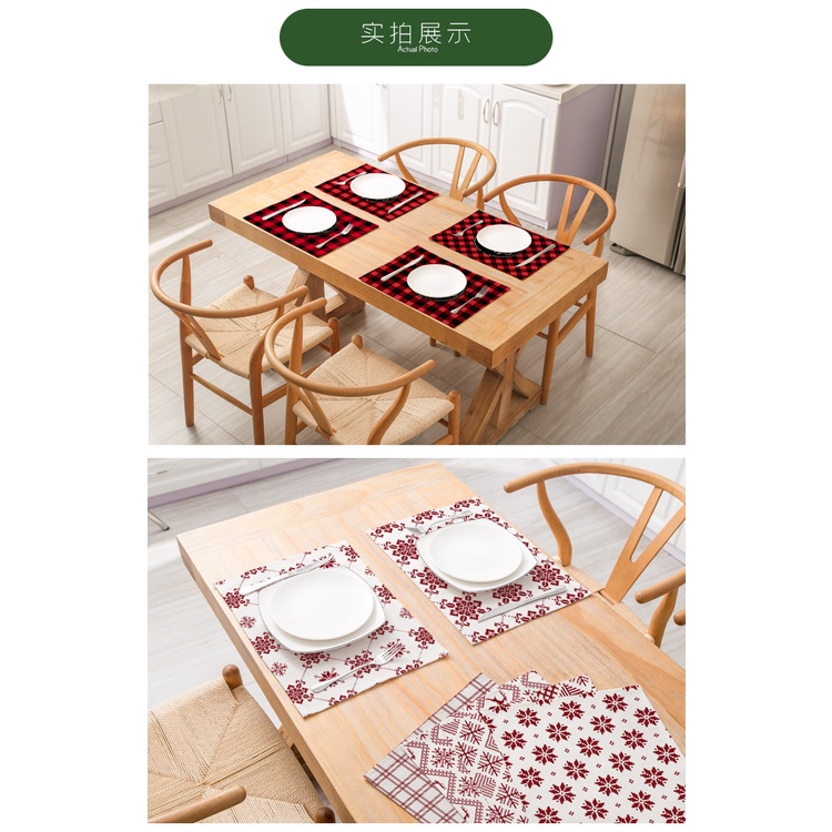 Tấm Lót Bàn Ăn Bằng Polyester Chống Thấm Nước Cách Nhiệt Tiện Dụng