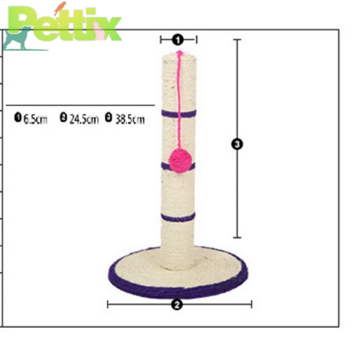 Hanpet.GV- 1515- Trụ mèo 1 con chuột 25cm WE220051 (- 4711419) đồ chơi cho mèo vờn chuột