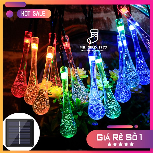 💫🌝 đèn trang trí nhấp nháy kiểu giọt thả nước năng lượng mặt trời