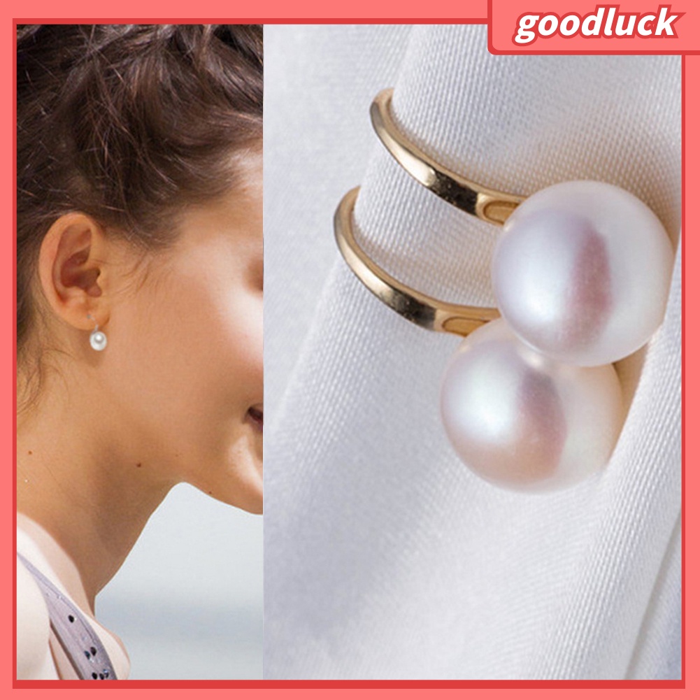 Khuyên Tai Móc Đính Ngọc Trai Giả Thời Trang Cho Nữ