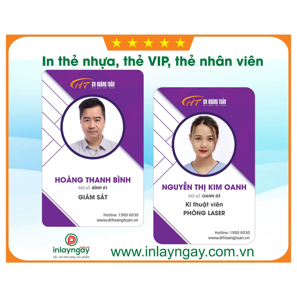 In thẻ nhựa theo yêu cầu