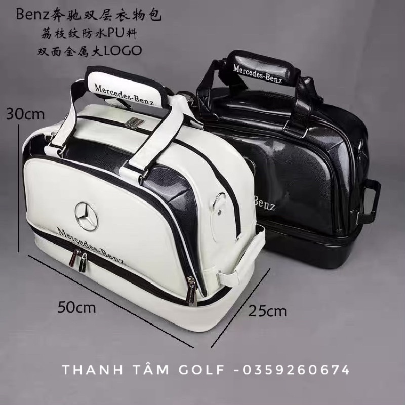 Túi đựng đồ golf Mercedes có ngăn đựng giày riêng biệt