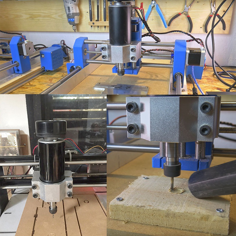 Giá Đỡ Máy Tiện CNC Bằng Nhôm Kèm 4 Ốc Vít Cố Định Cho Động Cơ 300W 400W 500W