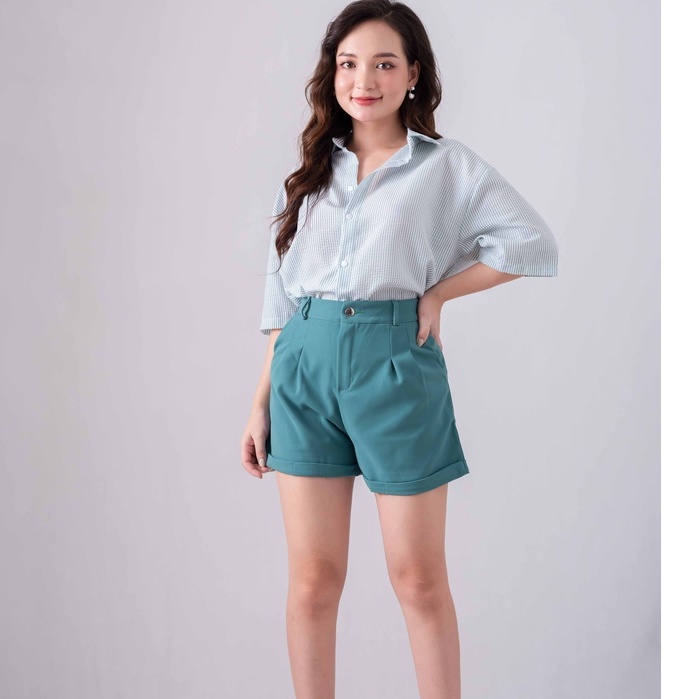 Quần Short Nữ Gập Gấu - Quần sooc cạp cao tôn dáng nhiều màu Zuca Shop