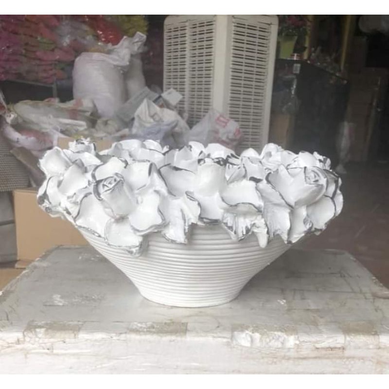 bát hoa composite cắm hoa