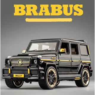 Mô hình xe ô tô Mercedes AMG G65 Brabus tỉ lệ 1:24 chất liệu hợp kim cao cấp, có đèn và âm thanh.