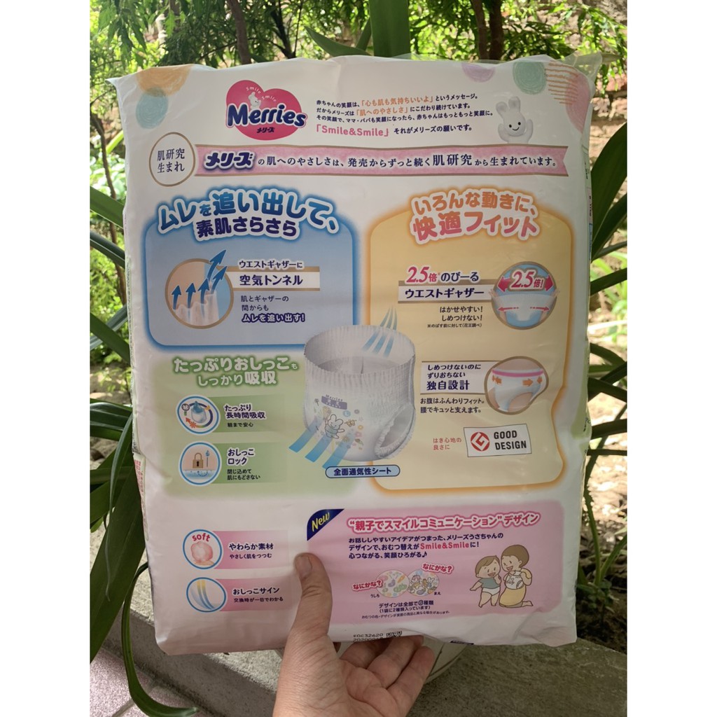 Tã/Bỉm Quần/Dán Merries Đủ Size NewBorn/S/M/L/XL Hàng Nội Địa Nhật