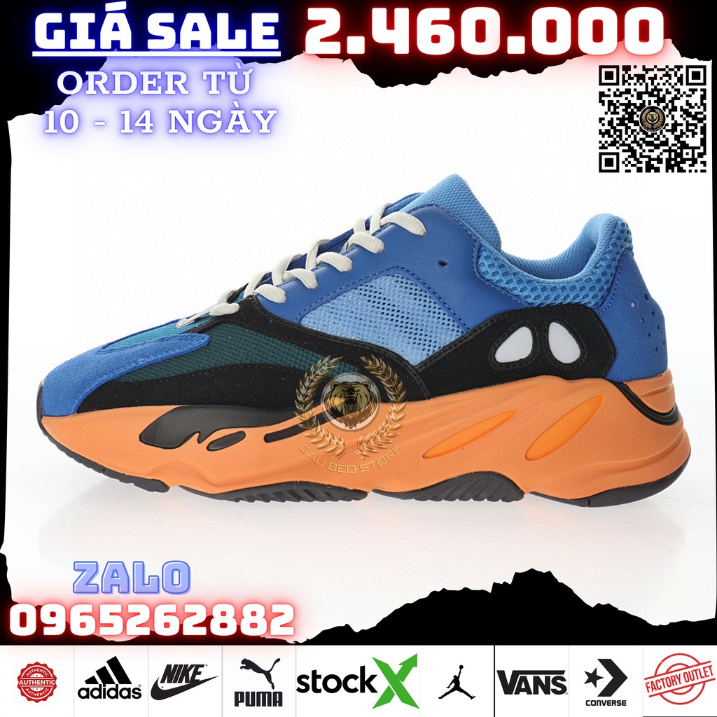 Order 1-3 Tuần + Freeship Giày Outlet Store Sneaker _Kanye West x Yeezy Boost 700 V1"Bright Blue"700 MSP: GZ0541