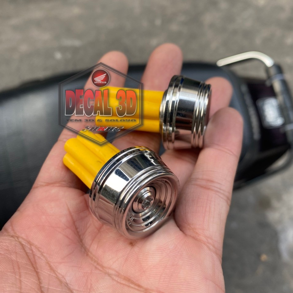 Gù tay lái salaya mẫu V2 siêu sáng bóng gắn mọi loại xe kèm ốc và cao su